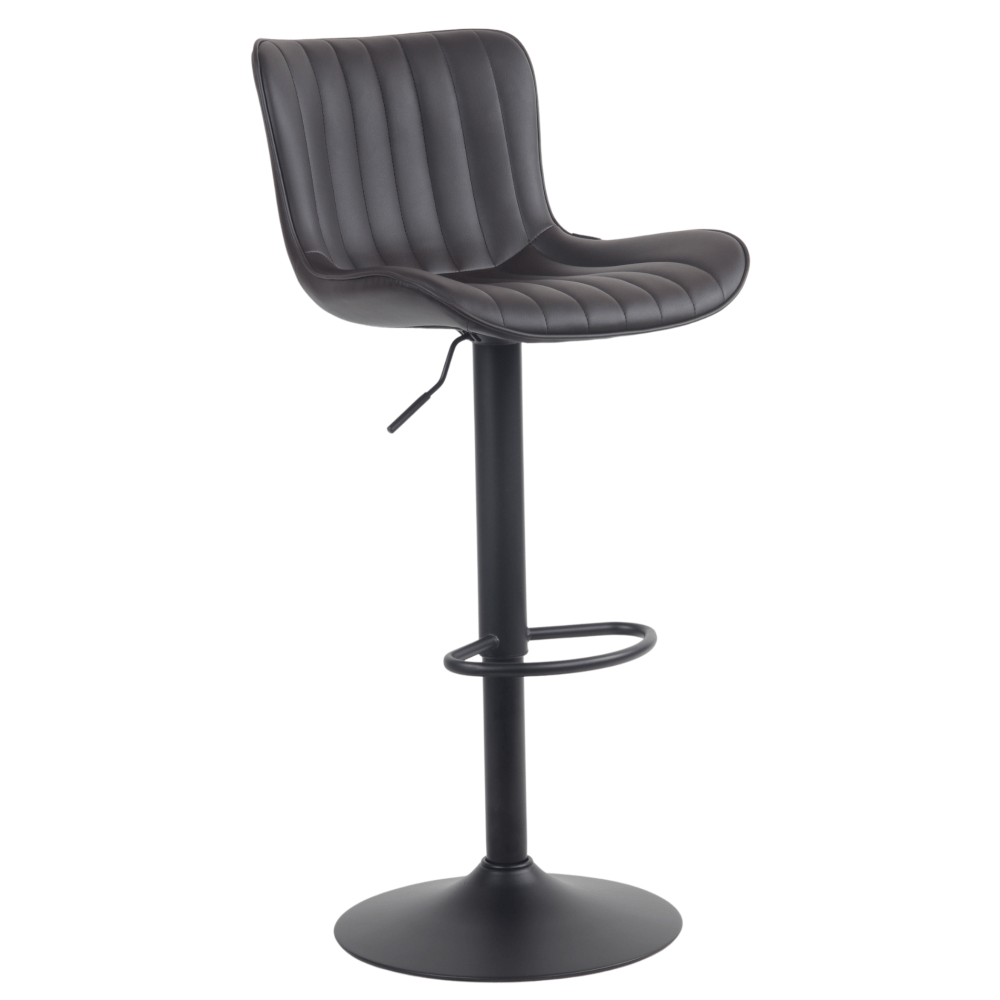 Bilbao barkruk zwart kunstleder