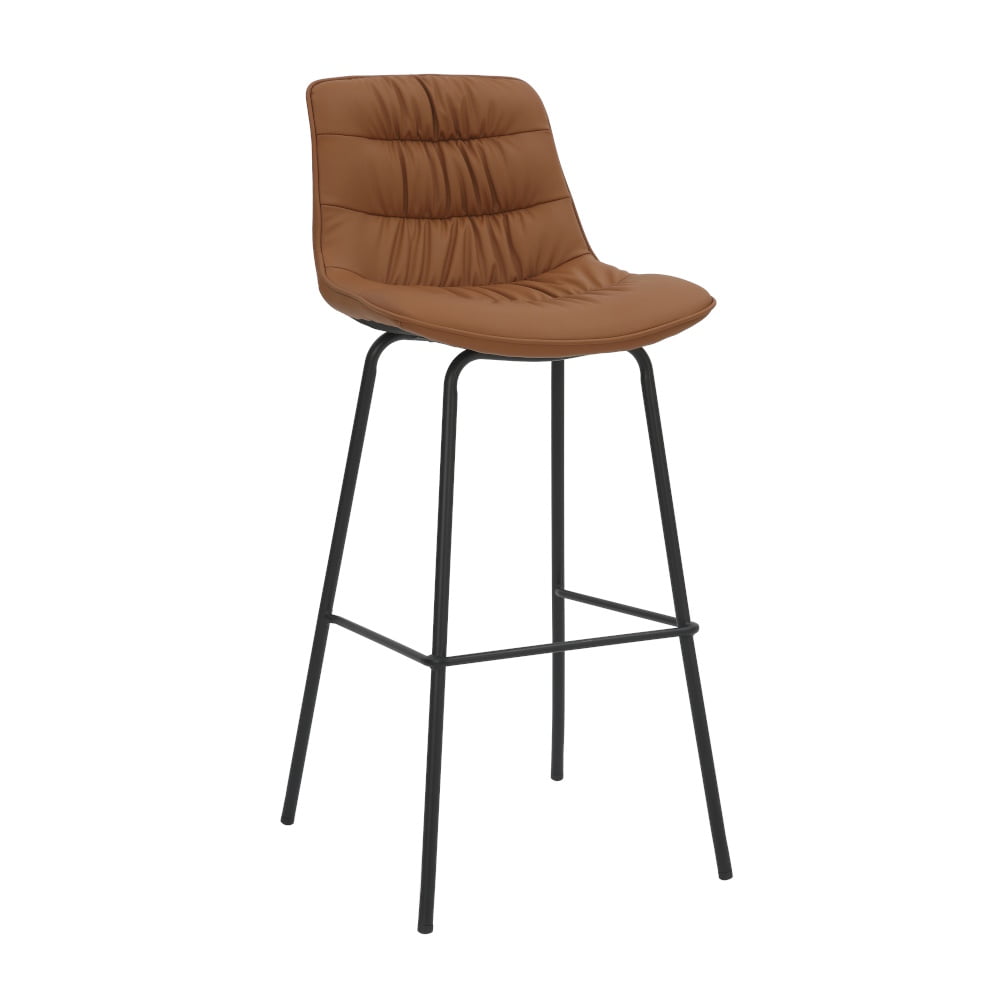 Cadiz barkruk cognac kunstleder, 80cm
