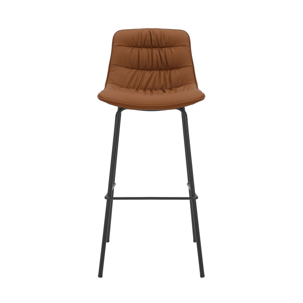 Cadiz barkruk cognac kunstleder, 80cm - Afbeelding 2