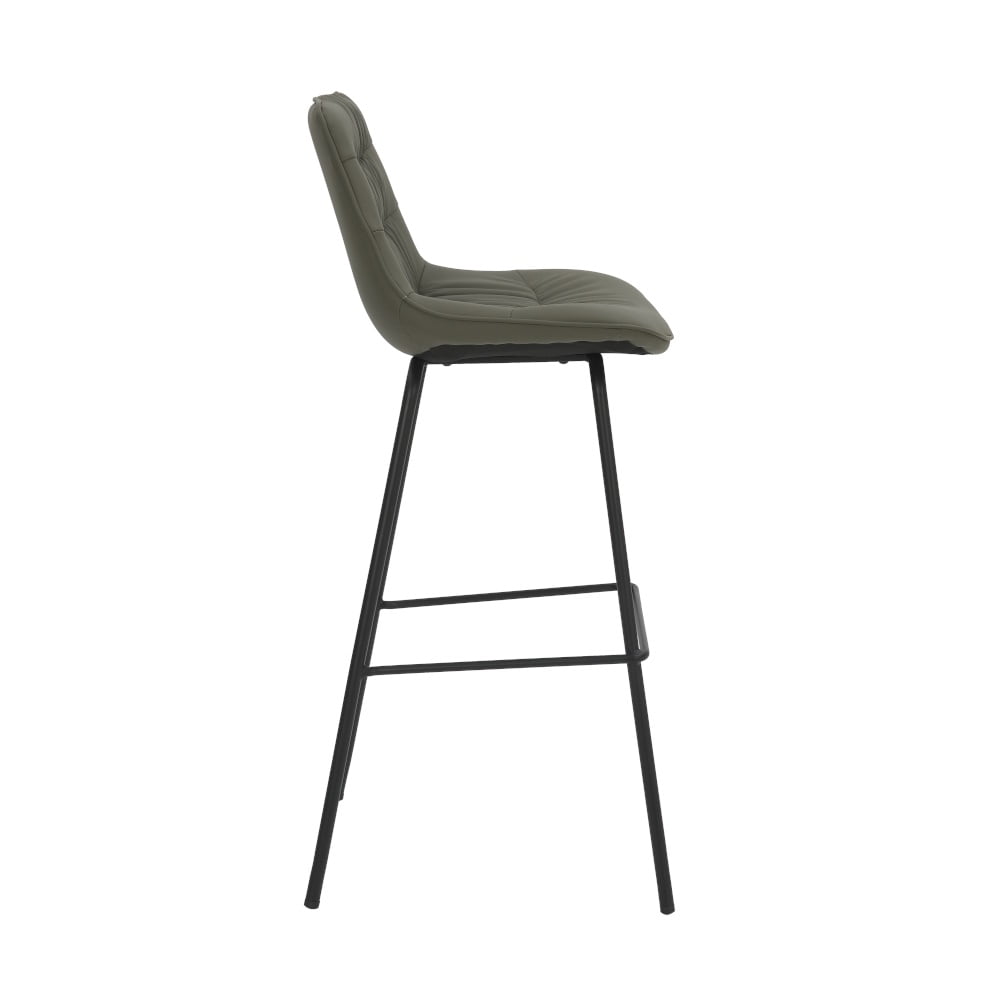 Cadiz barkruk groen kunstleder, 80cm - Afbeelding 4