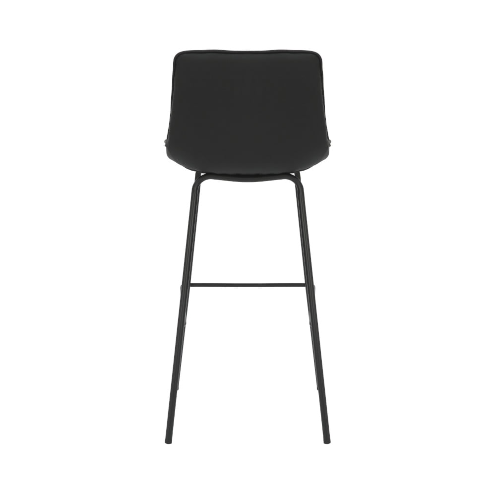 Cadiz barkruk zwart kunstleder, 80cm - Afbeelding 3