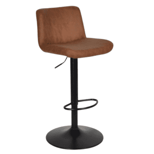 Carmona barkruk cognac kunstleder