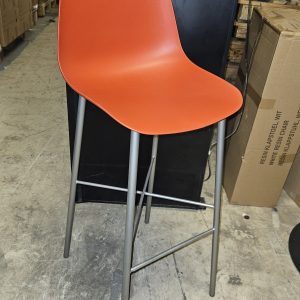 Barkruk cloe rood kunststof, 80cm