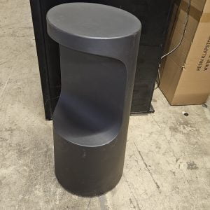 Face barkruk antraciet kunststof