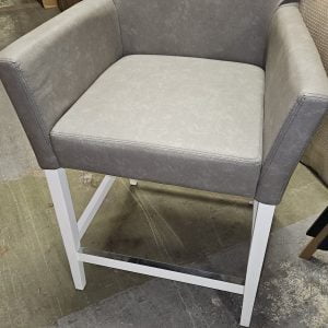 Set van 2 Barkrukken Matisse kunstleder 65cm houten poot