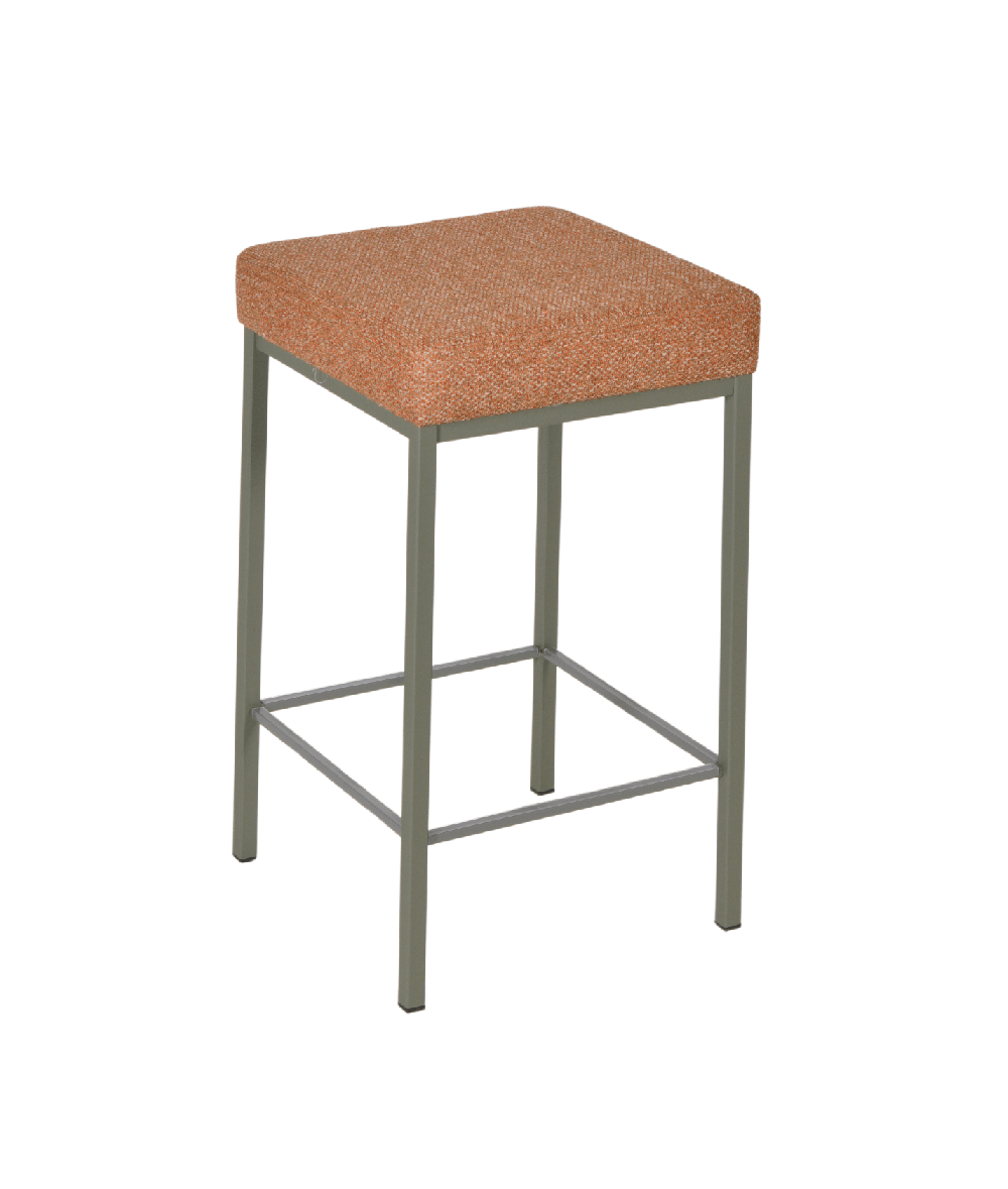 HMDH Ivar oranje stof, groen frame 65cm