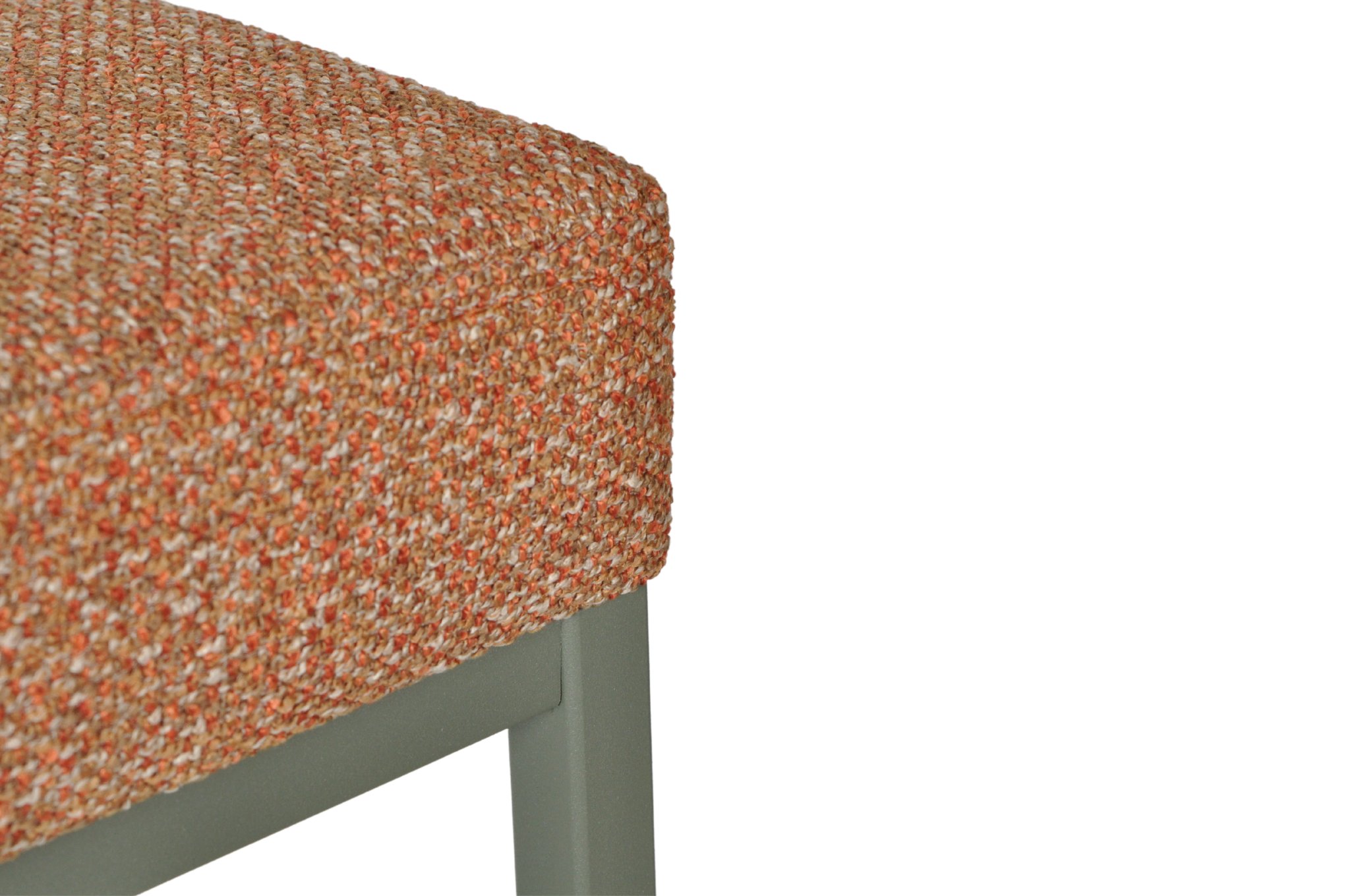 HMDH Ivar oranje stof, groen frame 65cm - Afbeelding 2