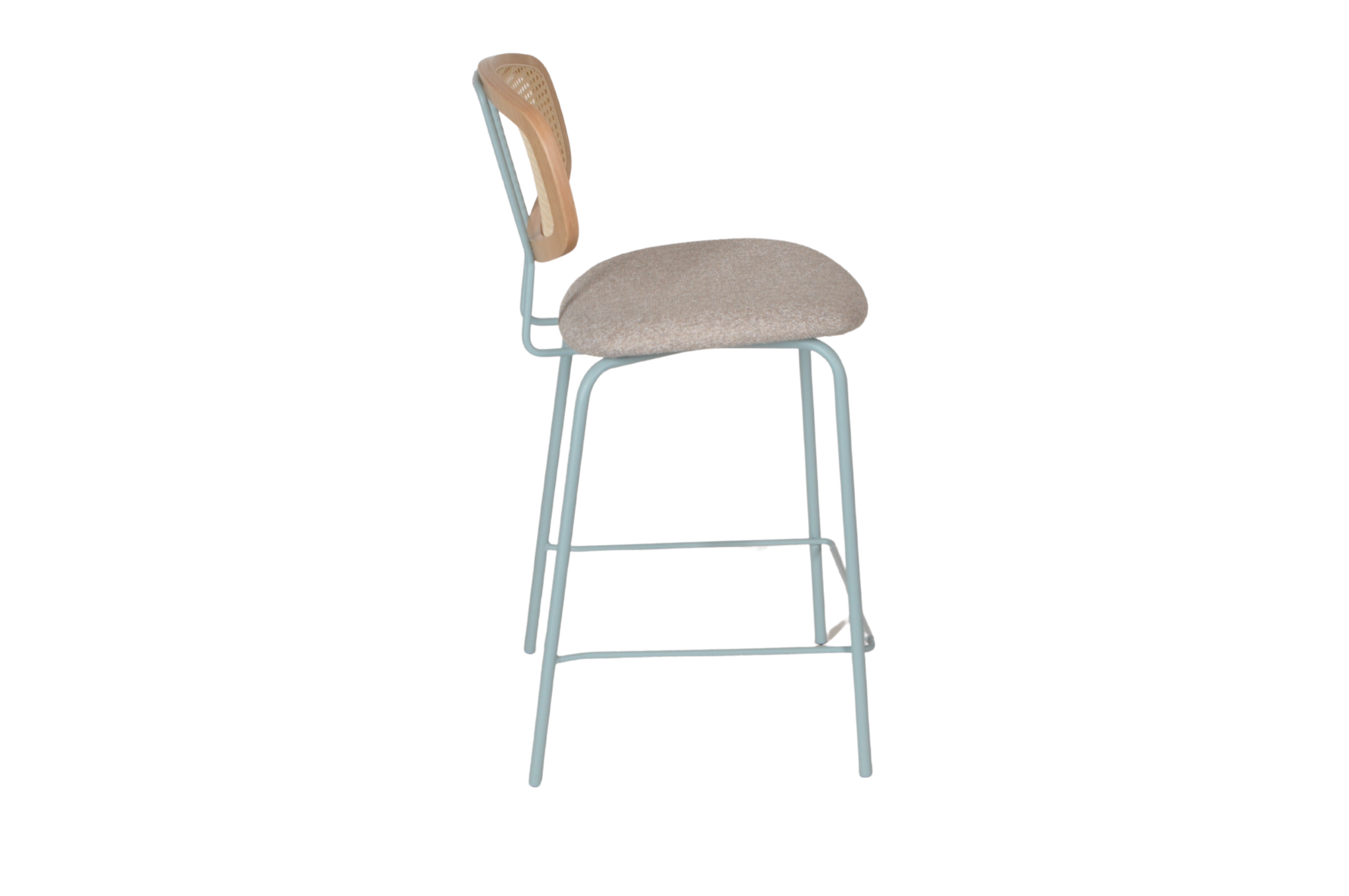 HMDH Sigurd zand stof, blauw frame 65cm - Afbeelding 3
