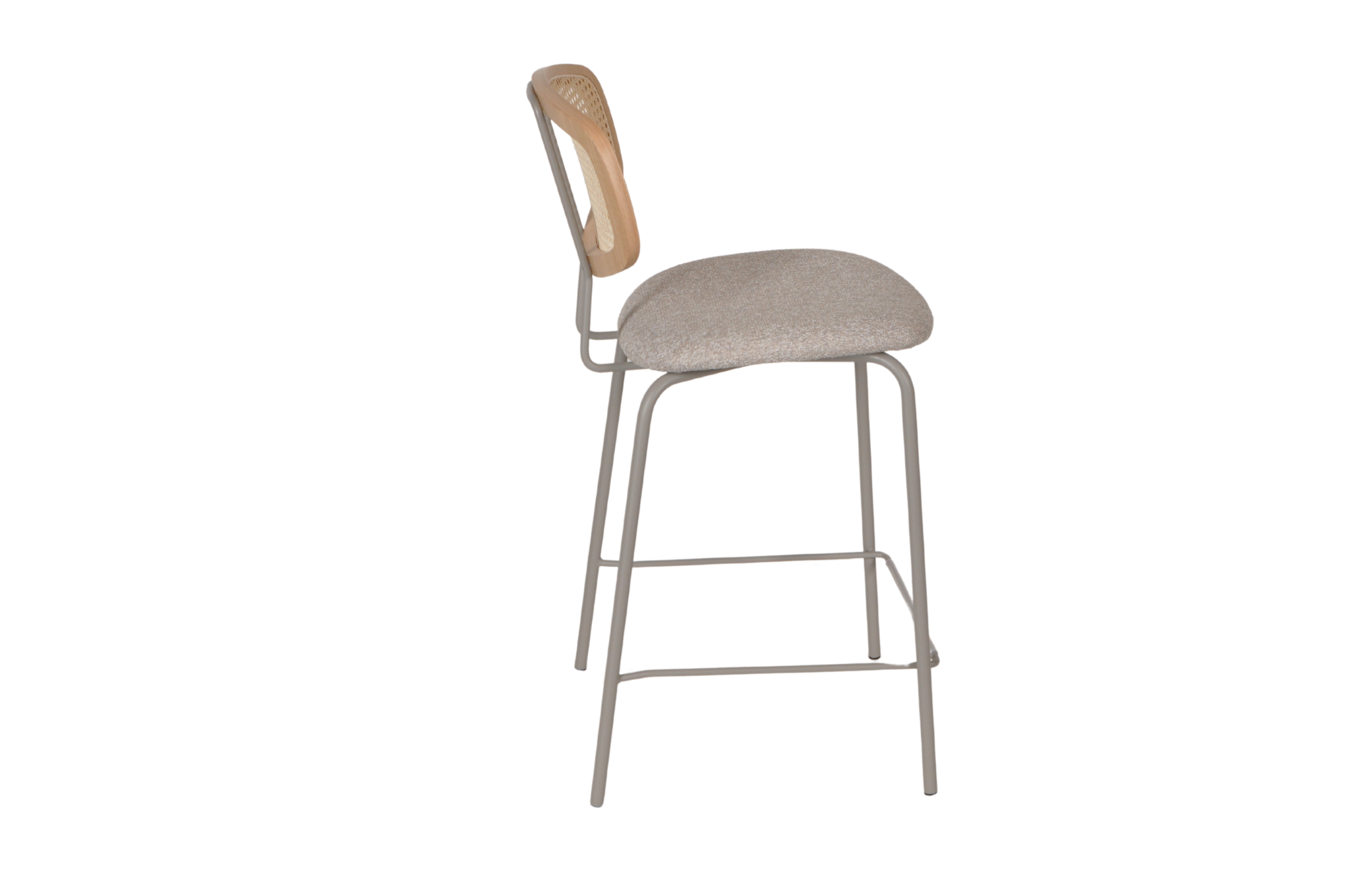 HMDH Sigurd blauwe stof, taupe frame 65cm - Afbeelding 6