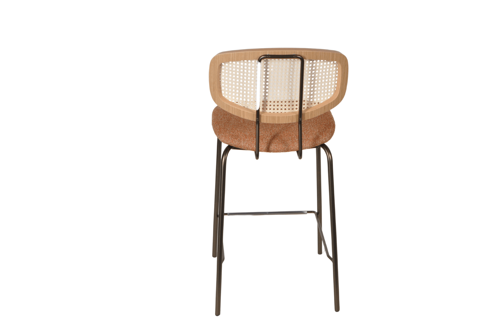 HMDH Sigurd oranje stof, brons frame 65cm - Afbeelding 5