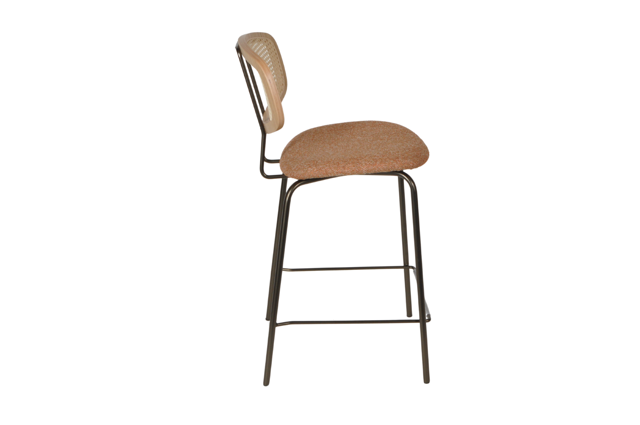 HMDH Sigurd oranje stof, brons frame 65cm - Afbeelding 4