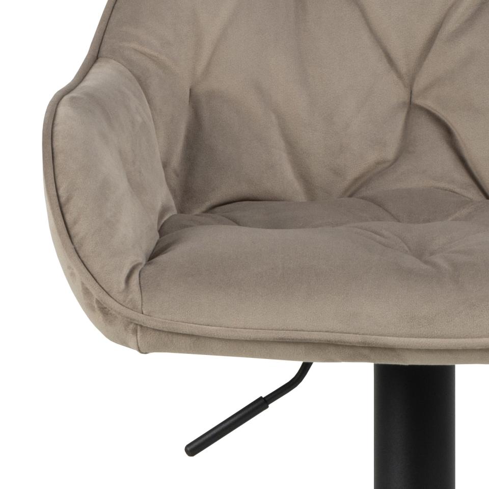 Set van 2 Innsbruck barkruk Beige Velvet - Afbeelding 4