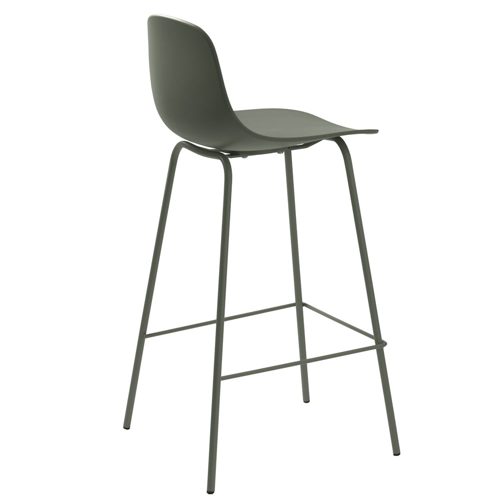 Whitby barkruk olijfgroen kunststof 67cm - Afbeelding 3