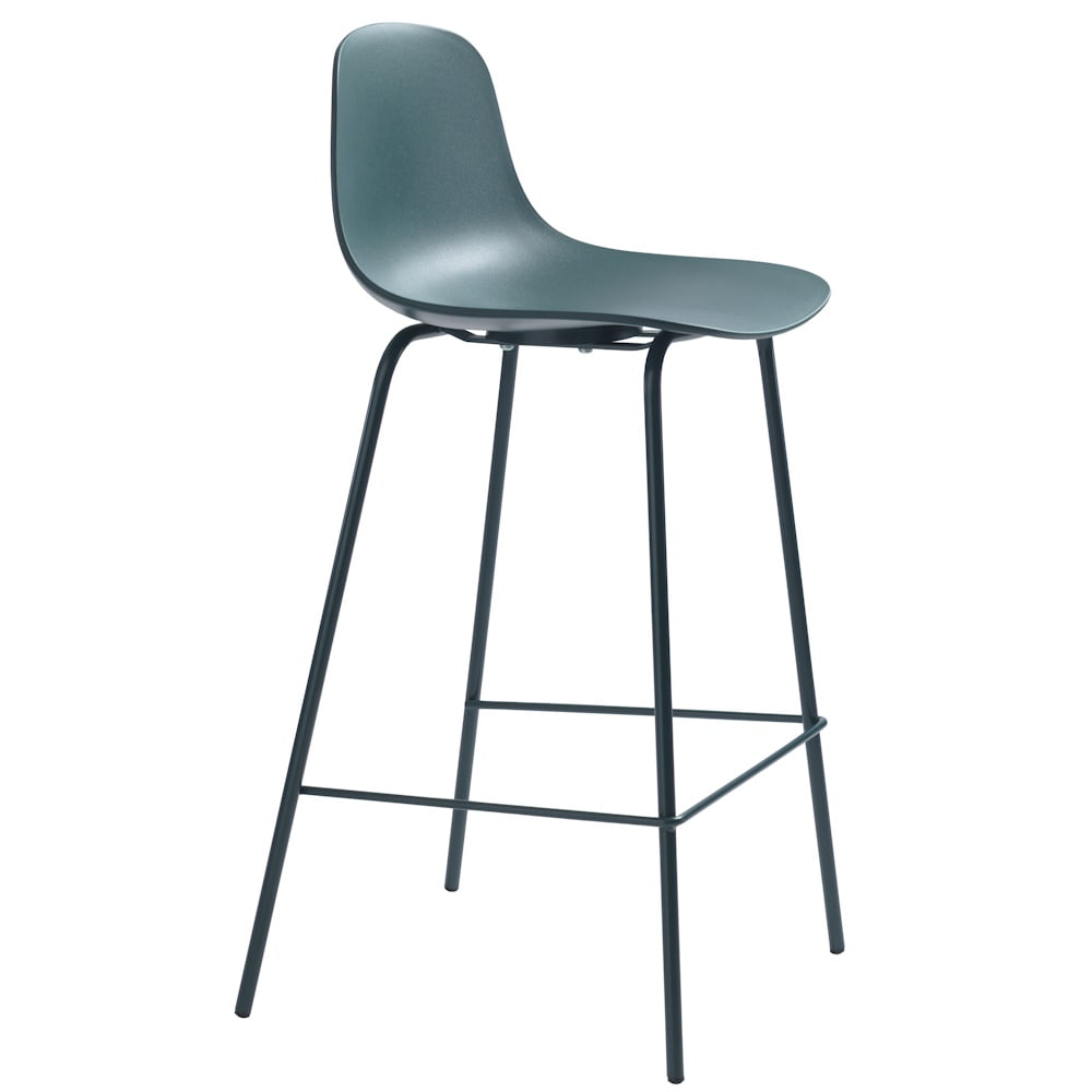 Whitby barkruk petrol kunststof 67cm
