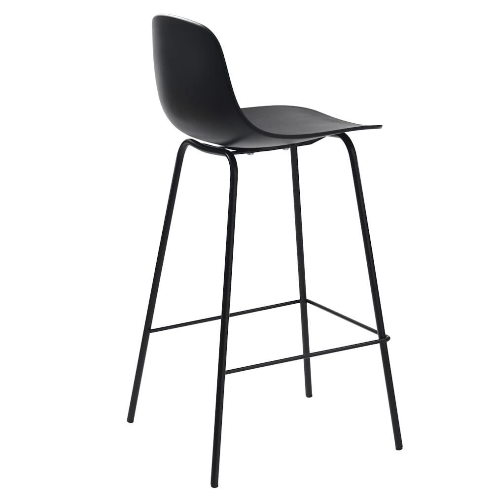 Whitby barkruk zwart kunststof 67cm - Afbeelding 3