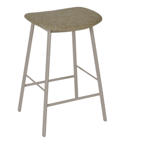 HMDH FJORD groene stof, taupe frame 80cm