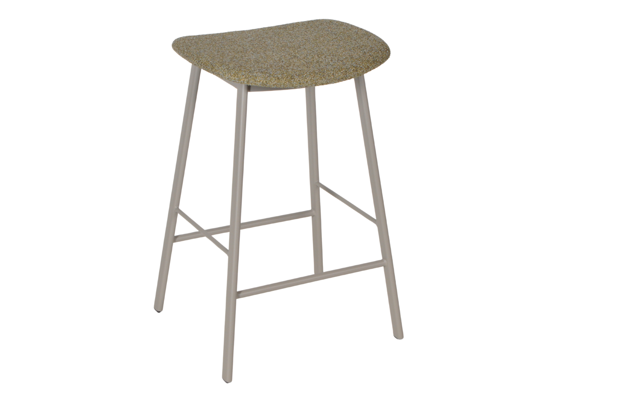 HMDH FJORD groene stof, taupe frame 80cm