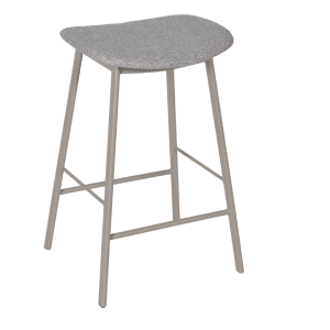 HMDH FJORD blauwe stof, taupe frame 65cm