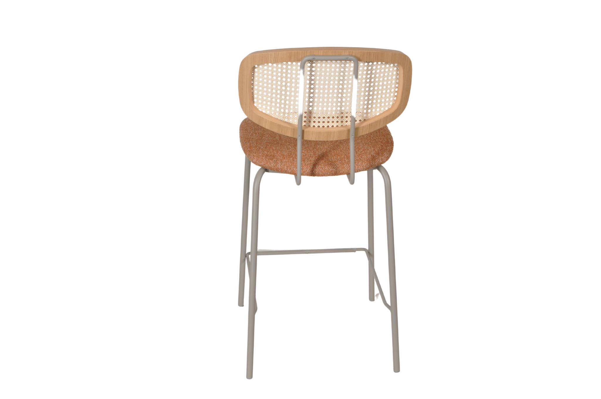 HMDH Sigurd oranje stof, taupe frame 65cm - Afbeelding 2