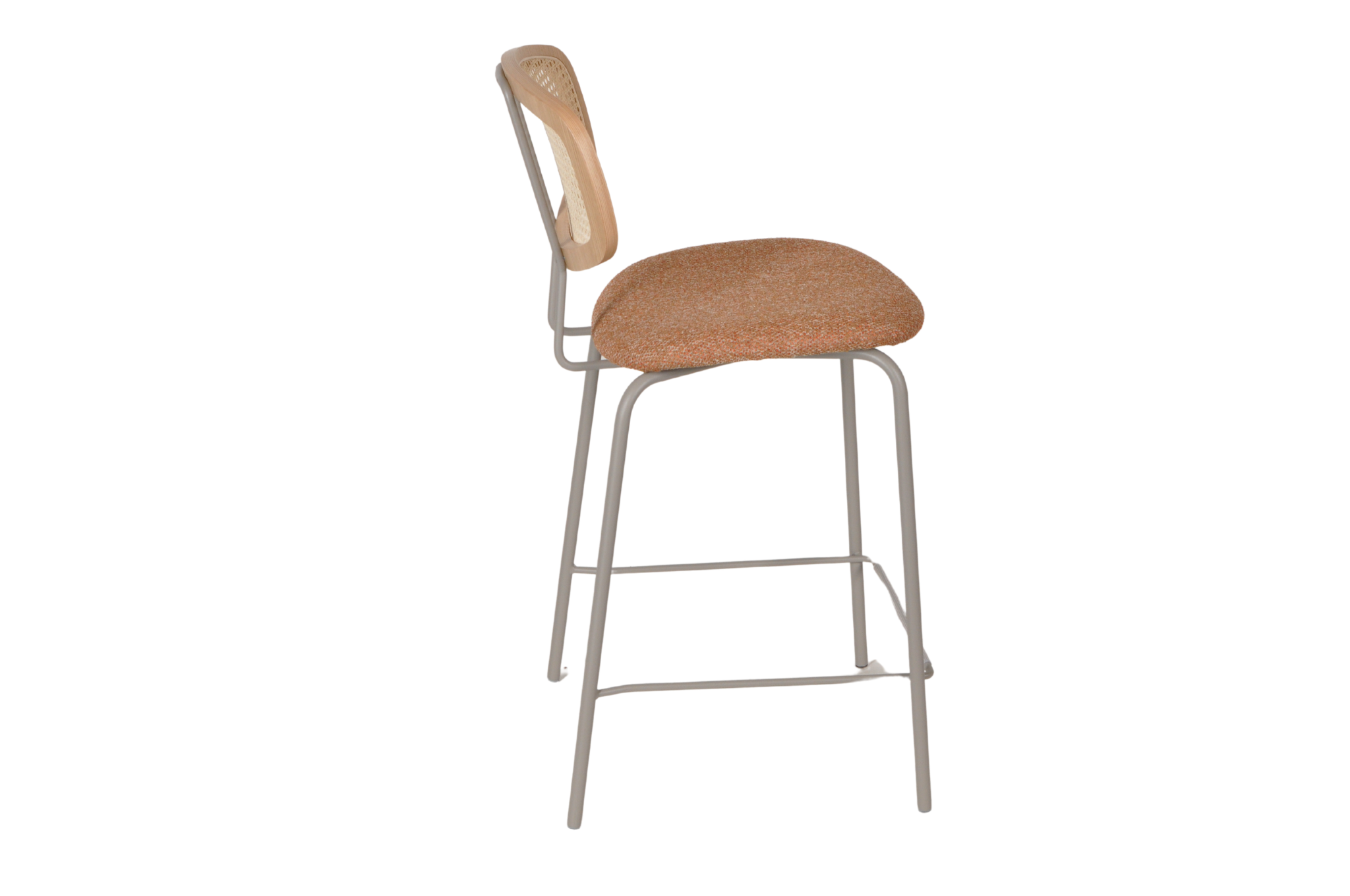 HMDH Sigurd oranje stof, taupe frame 65cm - Afbeelding 4