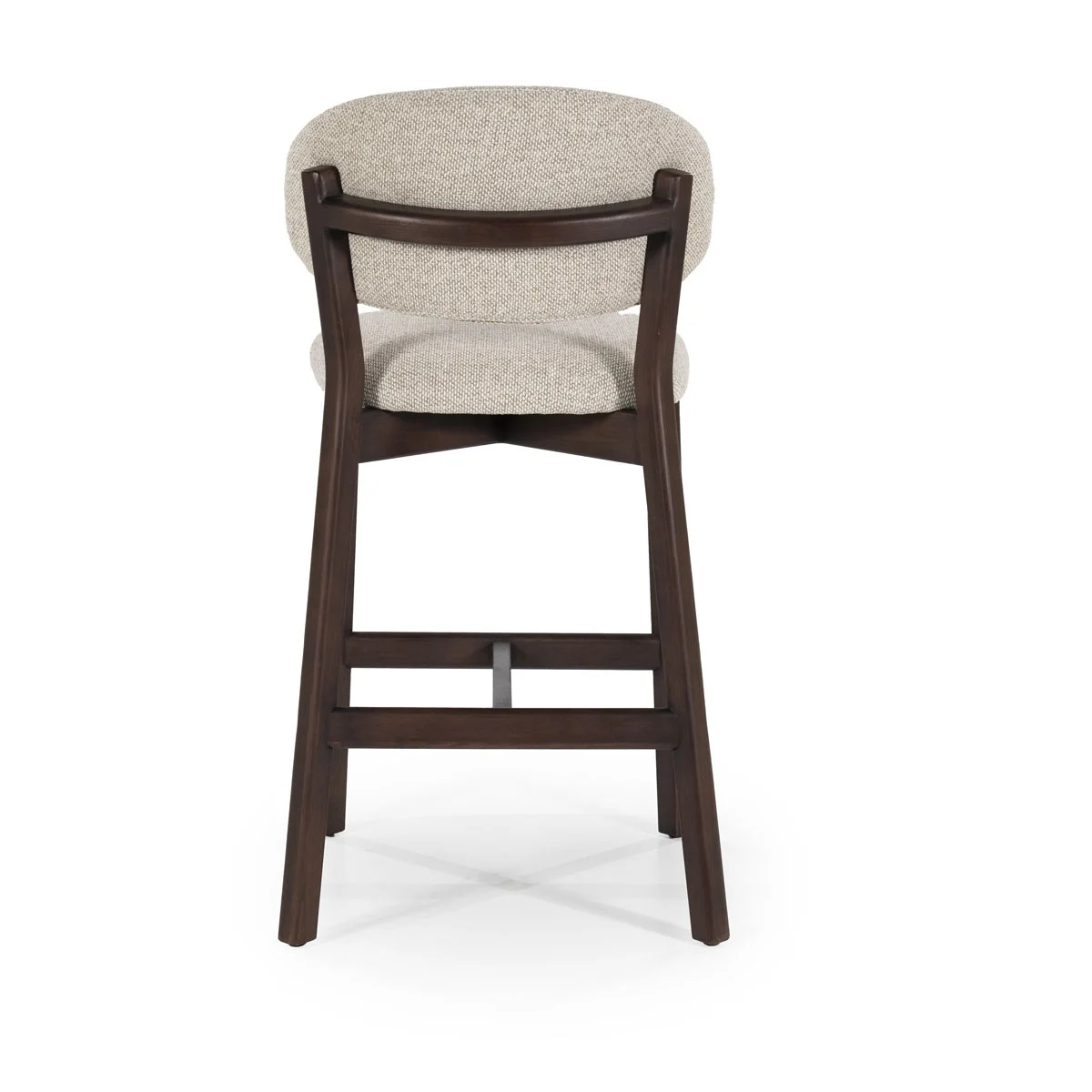 Mikky barkruk taupe, eikenhout wenge 68cm - Afbeelding 3