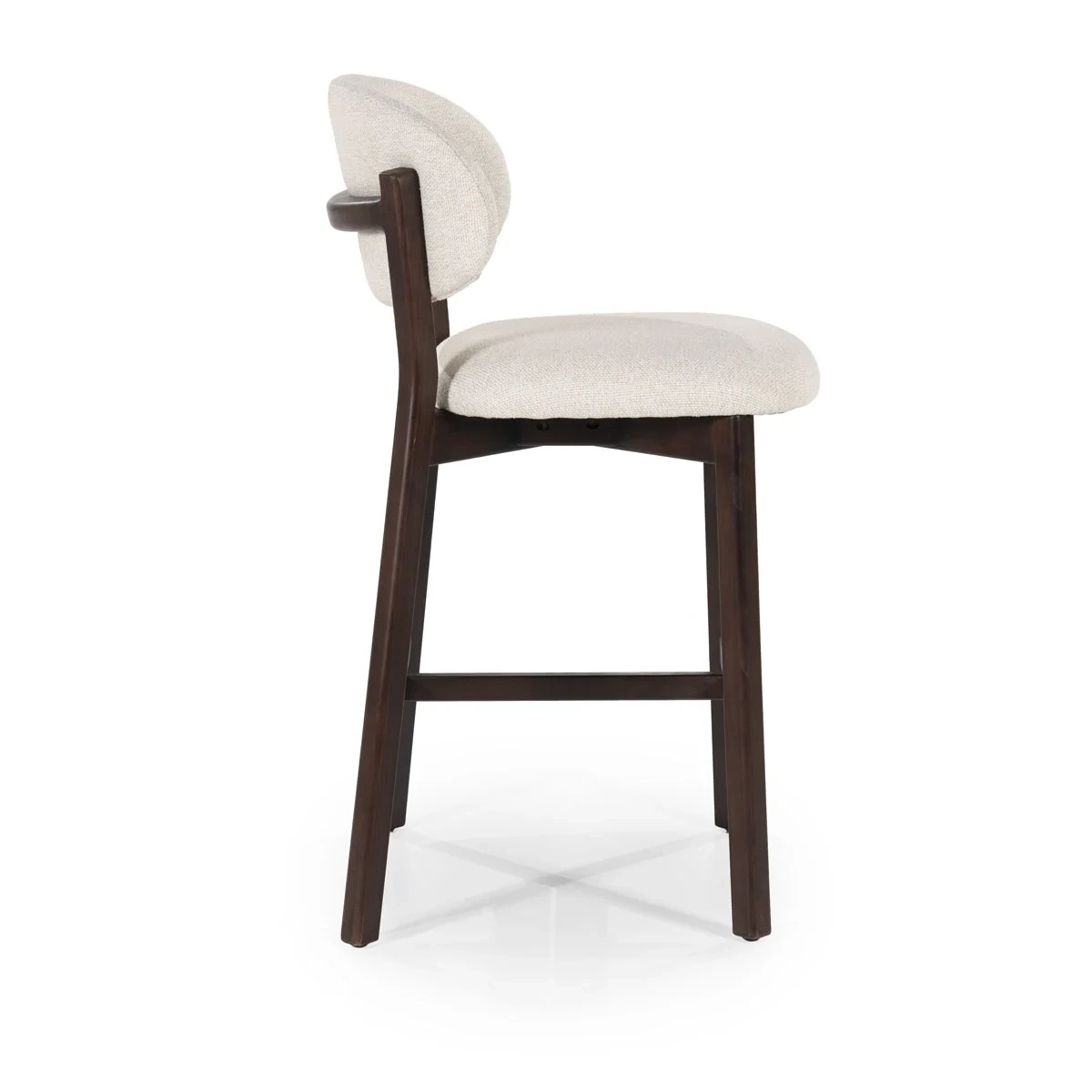 Mikky barkruk zand, eikenhout wenge 68cm - Afbeelding 2