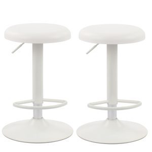 Set van 2 Fenna Barkrukken wit Kunststof