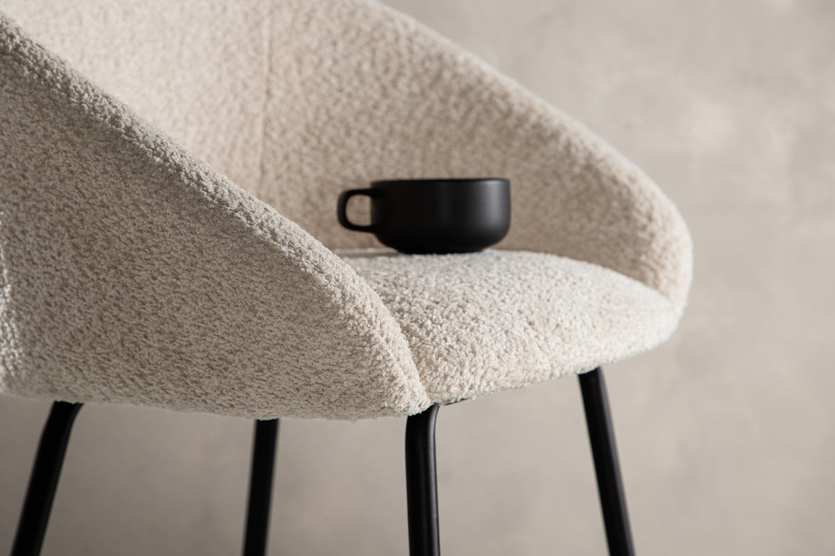 Mikko Barkruk Boucle Teddy Wit Creme 69cm - Afbeelding 2