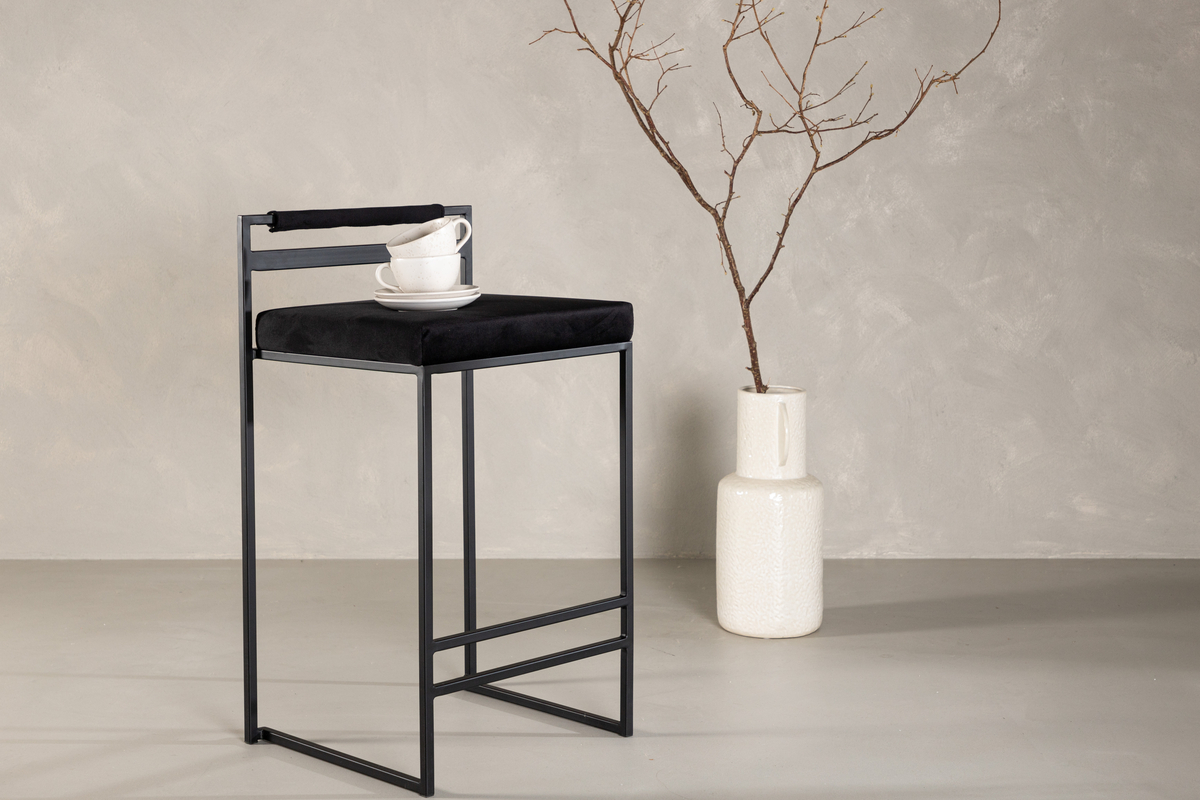 Set van 2 Heikki Barkrukken Zwart 58cm - Afbeelding 10