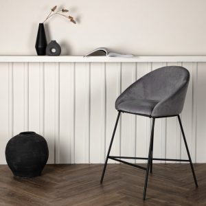 Mikko Barkruk Velours Donker Grijs 67cm