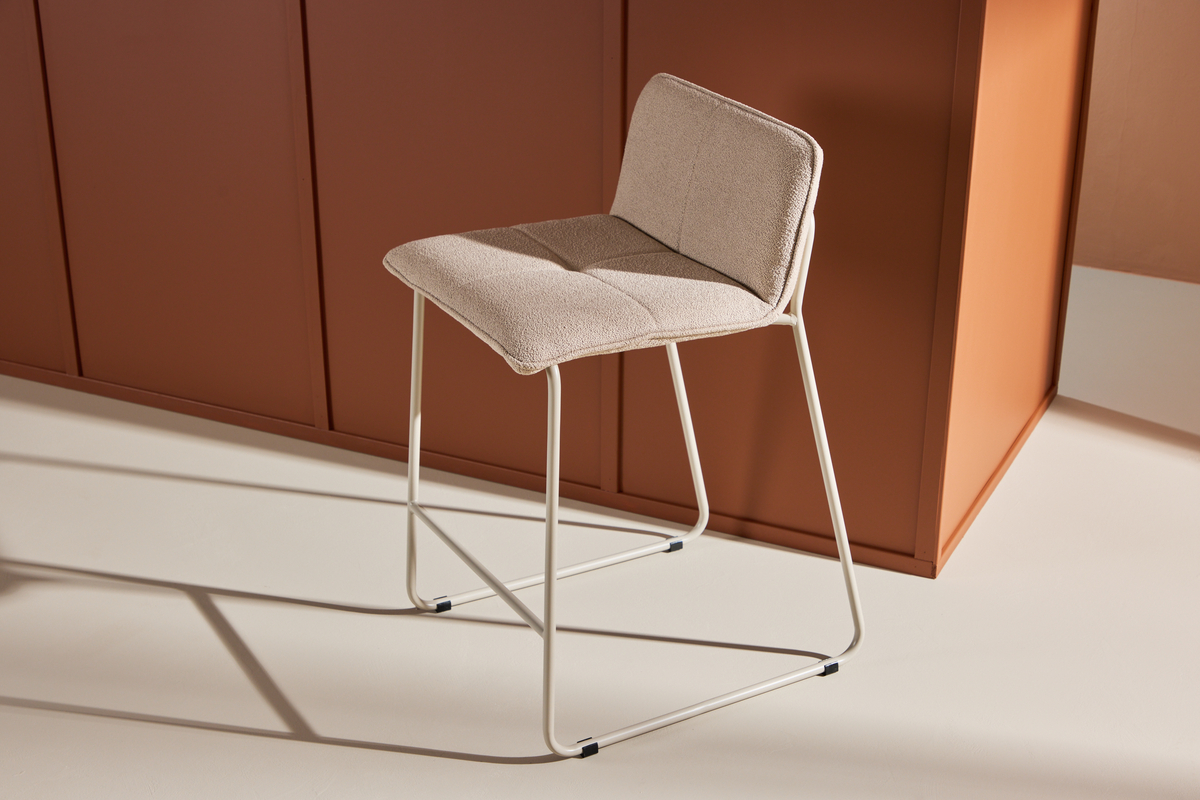 Set van 2 Sami Barkrukken Beige frame 65cm - Afbeelding 12