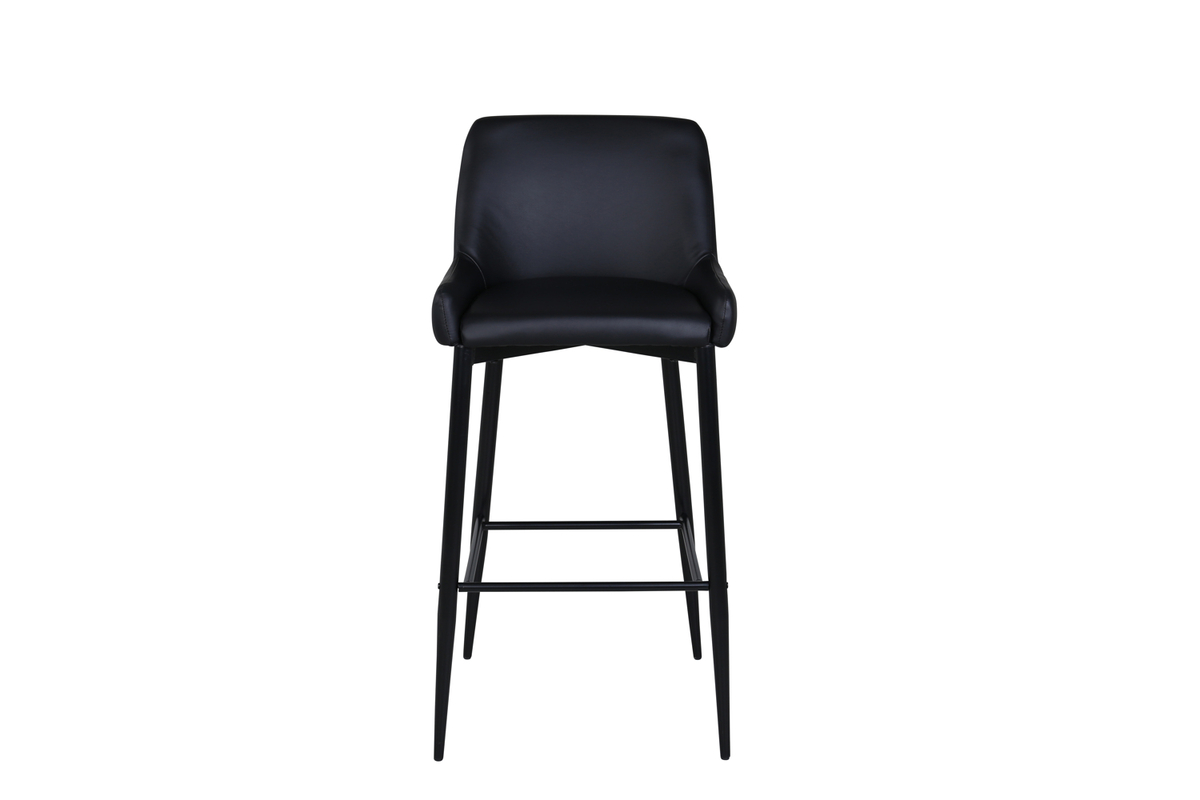 Set van 2 Jukka Barkrukken Zwart Kunstleder 74cm - Afbeelding 13