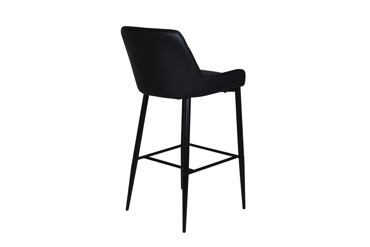 Set van 2 Jukka Barkrukken Zwart Kunstleder 74cm - Afbeelding 10