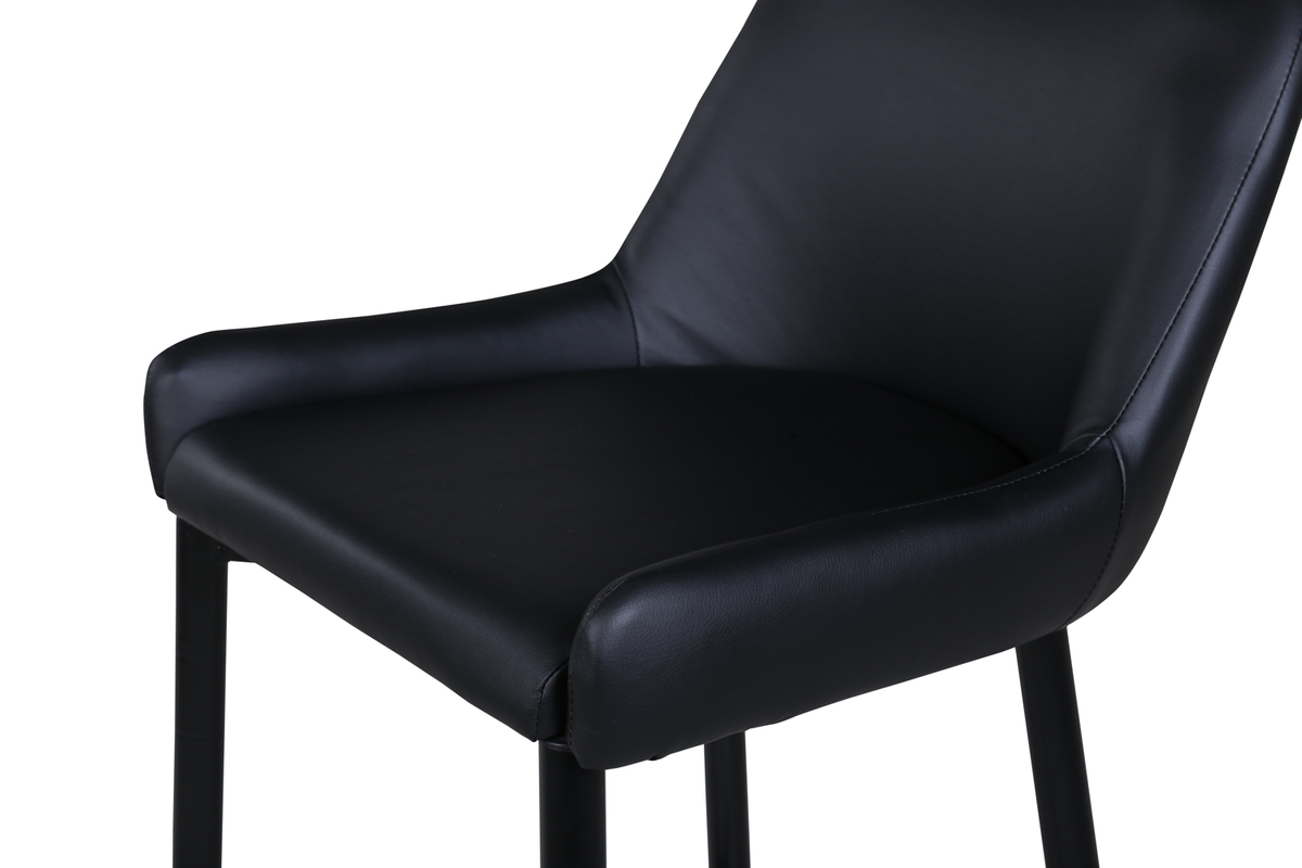 Set van 2 Jukka Barkrukken Zwart Kunstleder 74cm - Afbeelding 8