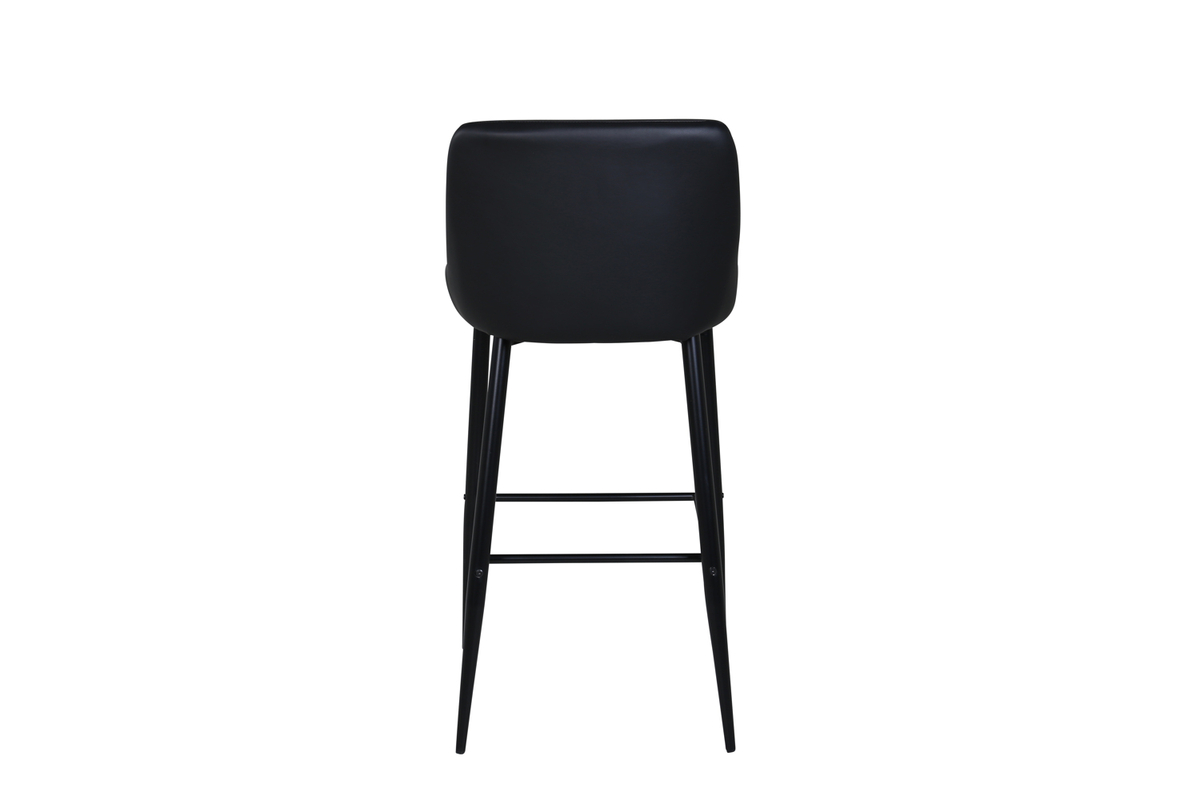 Set van 2 Jukka Barkrukken Zwart Kunstleder 74cm - Afbeelding 9