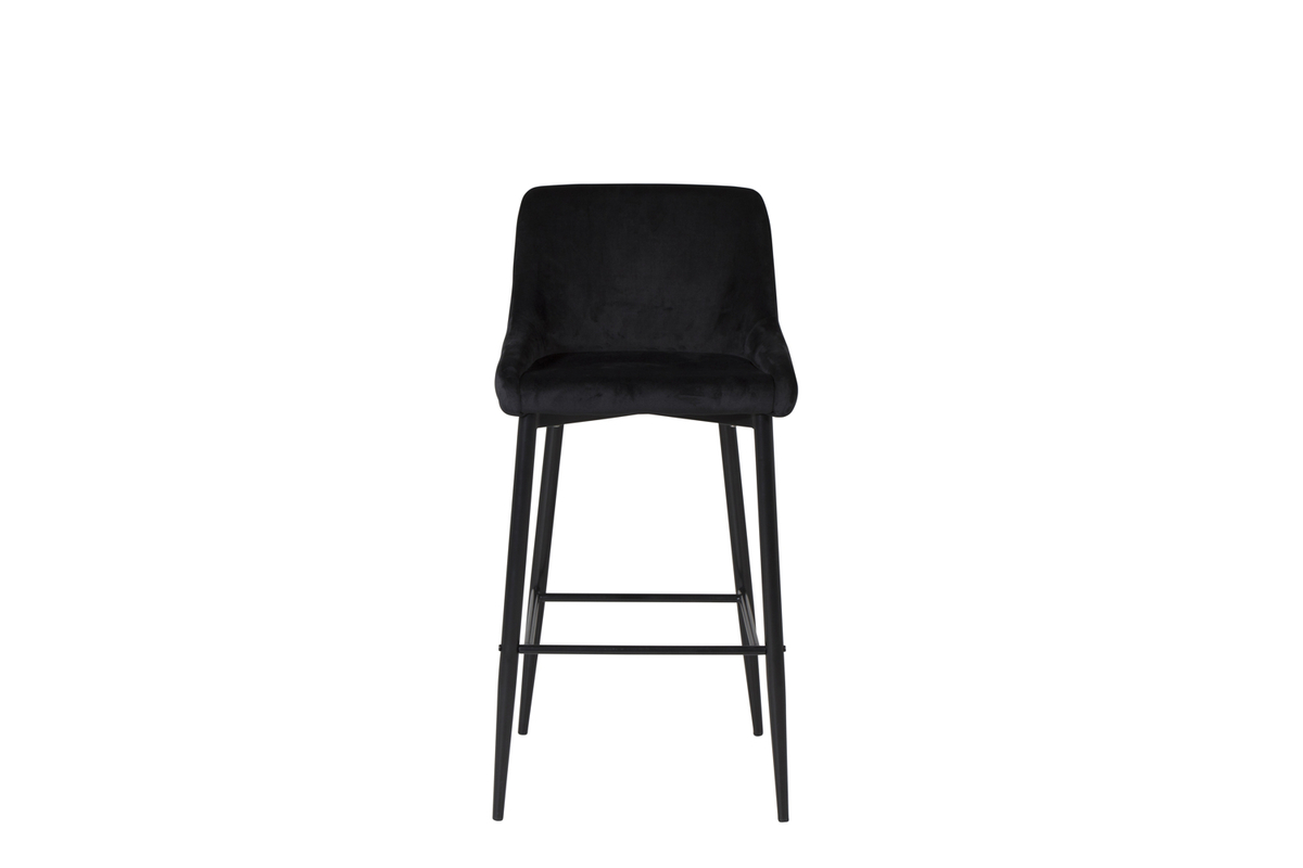 Set van 2 Jukka Barkrukken Velours Zwart 74cm - Afbeelding 6