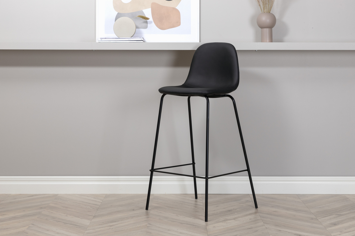 Set van 2 Onni Barkrukken Zwart 77cm - Afbeelding 2