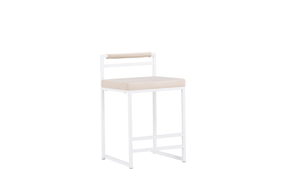 Set van 2 Heikki Barkrukken Wit Beige 58cm - Afbeelding 8
