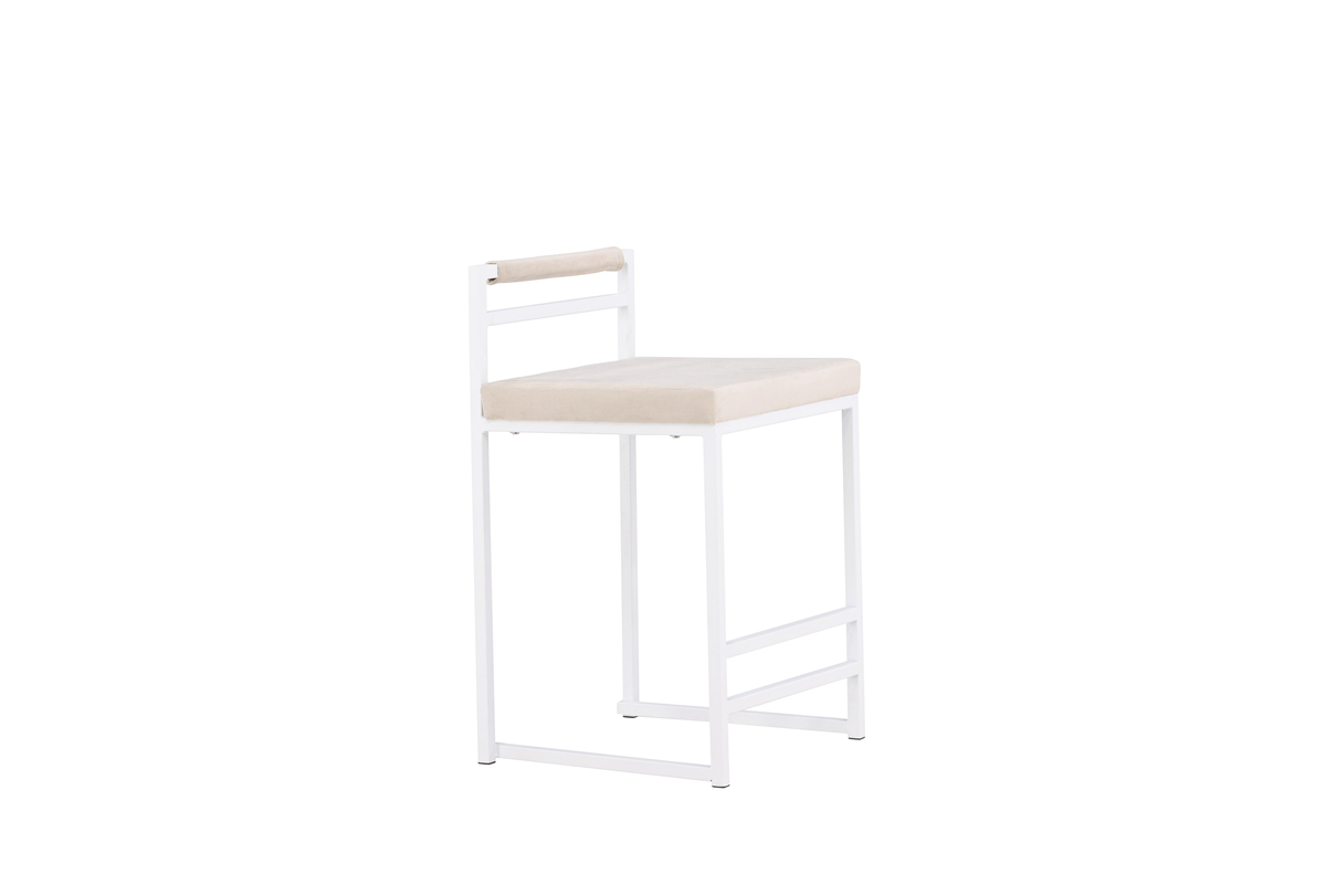 Set van 2 Heikki Barkrukken Wit Beige 58cm - Afbeelding 2