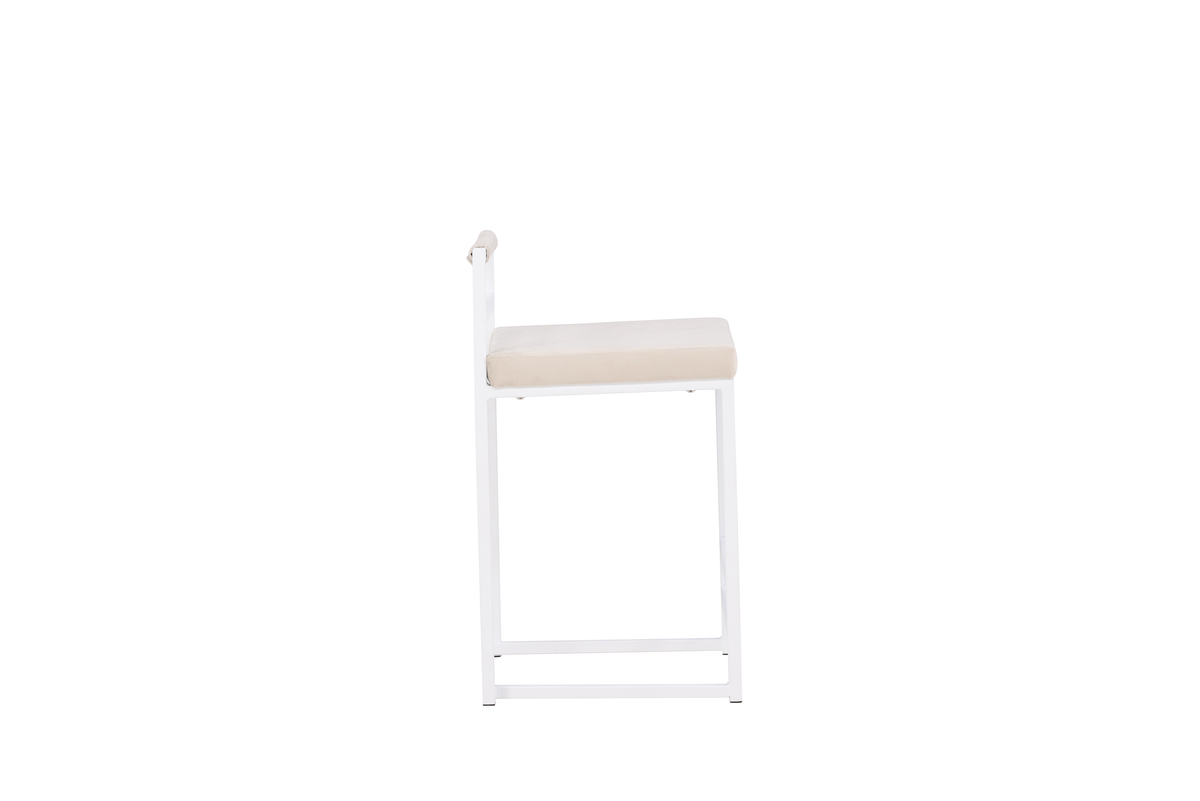 Set van 2 Heikki Barkrukken Wit Beige 58cm - Afbeelding 6