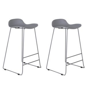 Set van 2 Joonas Barkrukken 75cm Grijs