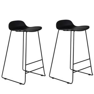 Set van 2 Joonas Barkrukken 75cm Zwart