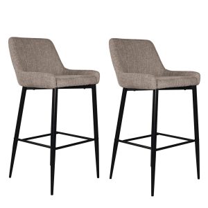 Set van 2 Jukka Barkrukken Beige 77cm