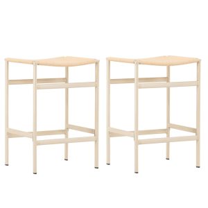 Set van 2 Launo Barkrukken beige 66cm