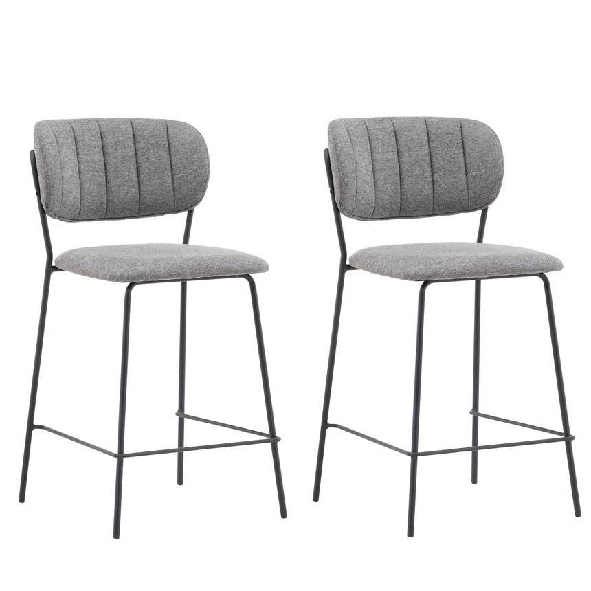 Set van 2 Marko Barkrukken Grijs 61cm