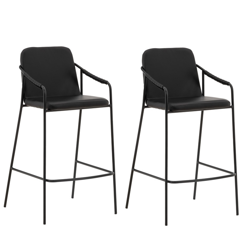 Set van 2 Matti Barkrukken Zwart 72cm