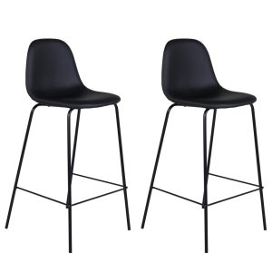 Set van 2 Onni Barkrukken Zwart 77cm