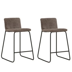 Set van 2 Sami Barkruk Donkergrijs 65cm