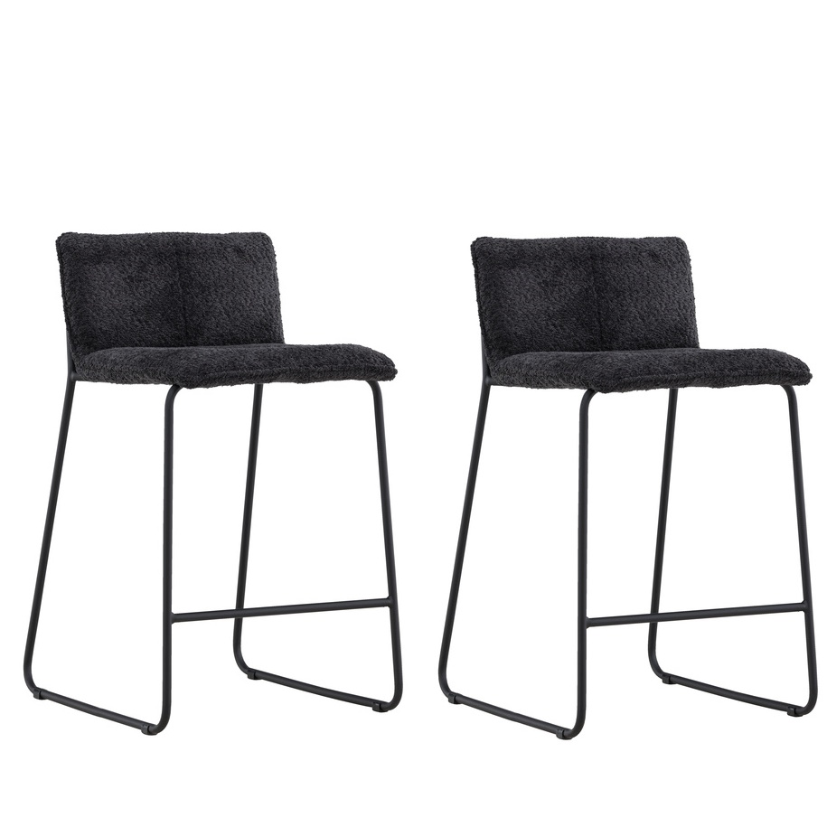 Set van 2 Sami Barkrukken Zwart 65cm