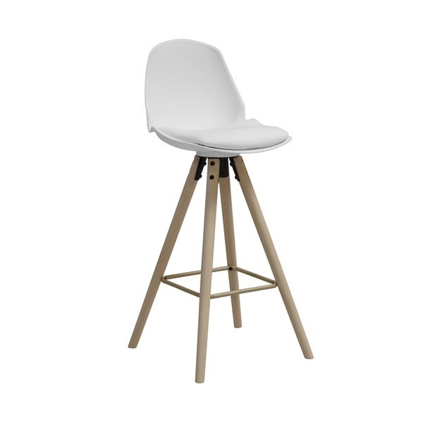 Vaasa Barkruk Wit 75cm